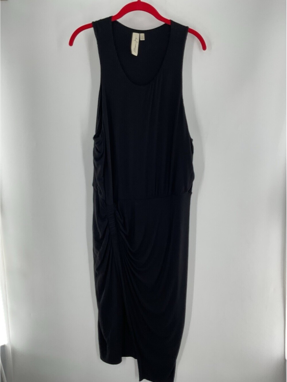 Alice Joy Women’s Extra Large Maxi Black Sleeveless Body Con Dress 139